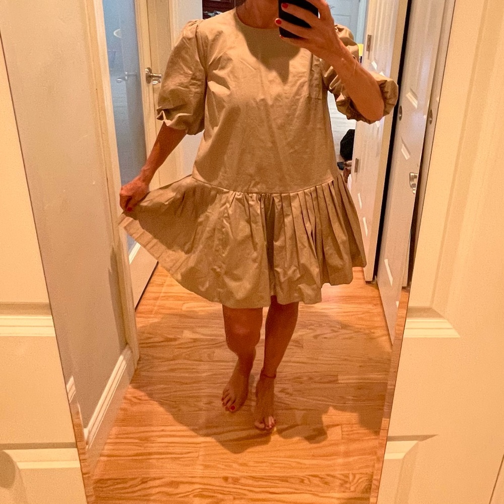 AQUA Tan Dress